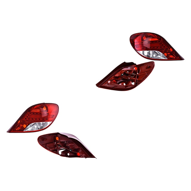 Par de Calaveras DEPO 207 2010 A 2013 Peugeot C/Leds