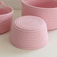 thumbnail image 7 of Dengjunhu Cotton Rope Basket with Cat Ears, Little Storage Baskets Sock Basket Pet Toy Basket Rope Baskets with Handles Mini Storage Bins, 7 of 7