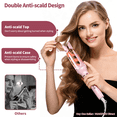 thumbnail image 4 of 3-in-1 Auto Rotating Curling Iron with Waver & Straightener Brush, Anti-Scald Hair Styler Pink  ﻿, 4 of 9