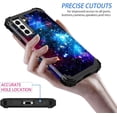 thumbnail image 7 of for Galaxy S21 FE 5G Case,Three Layer Heavy Duty Shockproof Protection Hard Plastic Bumper +Soft Silicone Rubber Protective Case for Samsung Galaxy S21 FE 5G,Shiny in The Dark-Blue Sky, 7 of 7