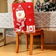 thumbnail image 1 of Tunhigl Christmas Decorations Restaurant Christmas Chair Covers Santa Claus Snowman Figurine Chair Back Cover Decorations Suitable For Restaurant Holiday Decorations, 1 of 6