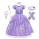 thumbnail image 1 of Disfraz de Sofía de dibujos animados para niñas, traje de princesa con apliques florales, para baile, Carnaval, Sofía, Cosplay Fivean unisex, 1 of 1