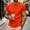 Orange #012, variant on T Shirts for Man Short Sleeve Crew Neck T Shirts for Men Plain Tshirts Quick Dry Tee Casual Athletic Muscle Tshirt, 3XL