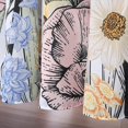 thumbnail image 4 of Floral Fabric Shower Curtain, Shower Curtain Bathroom, Waterproof Quick-Drying Polyester Fabric Bathroom Shower Curtain Set, Machine Washable 72" W x 72" L with Hooks, 4 of 6