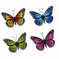 thumbnail image 3 of WM25 Metal Butterfly Wall Decor Outdoor, 4 Pack Hanging Metal Butterflies Wall Art Sculptures, 3 of 6
