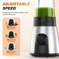 thumbnail image 6 of TINANA Single Serve Blender with 20oz & 10oz Cups, Portable Smoothie Maker with Grinder Cup, Personal Drink Mixer Blender, Dishwasher-Safe Cups, 6 of 7