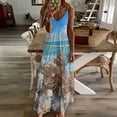 thumbnail image 3 of Beach Seashell Starfish Sleeveless Dress Women's Luxury Party Dress Birthday Dresses for Women, 3 of 7