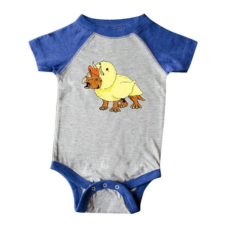 

Inktastic Easter Duck Triceratops Gift Baby Boy or Baby Girl Bodysuit