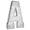 AA, variant on 20" Metal Letter "K" Wall Decor, Silver with Rusted Edges, Galvanized Wall Mountable Decoration for Country, -Century, or Farmhouse Themed Room or Event - YOSITiuu