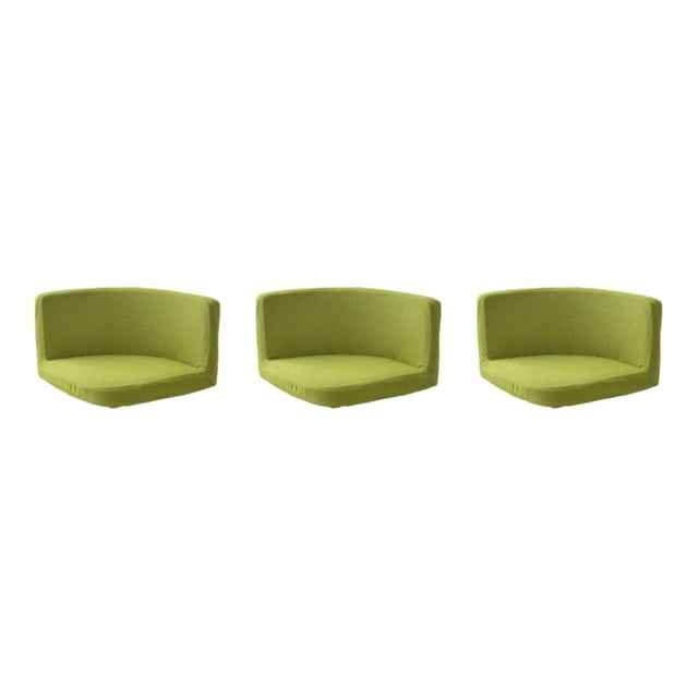kurtrusly Trilateral Chair Covers Wide Application And Strong Elastic Chair Protection Made Easy Polyester Cover Chairs Decoration Fruit green 3Set
