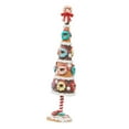 thumbnail image 3 of Pequeño de Navidad artificial de mesa, estatua de de Navidad, adorno de donut para dormitorio, boda, vacaciones, cumpleaños, sala de estar, 3 of 7