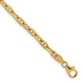 thumbnail image 3 of Auriga 14k Yellow Gold Polished 4.2mm Solid Anchor 8 Inch Chain Bracelet for Women, 3 of 6