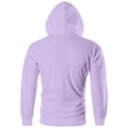 thumbnail image 6 of Dwralegc Zip Up Hoodie Men Long Sleeves Zipper Hooded Sweatshirts Lightweight Drawstring Casual Hoodies Fall Solid Color Athletic Cotas with Pocket Light Purple M, 6 of 7