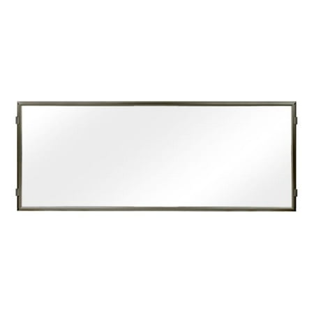 Lavi Industries 50-HFP1004-MB-CL Hinged Frame Sign Panel And Barrier, Matte Black