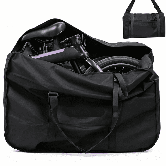 BPPEG 20/26Inch Folding Bike Bag Waterproof Biycle Travel Case Carrying Case Outdoors Bike Transport Bag for Car Train Air Travel, Durable Bike Travel Bag for Commuting