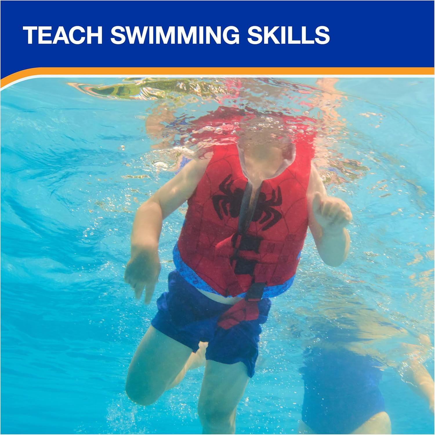 Spidey Swim Trainer Life Jacket for Kids 33-55 lbs, US Coast Guard Approved Safety Vest