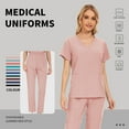 thumbnail image 2 of VIAOLI Scrubs for Women Set – Medical Scrubs Women Stretch Top & Pants for Nursing Scrubs,  10 colors, 2 of 6