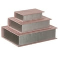 thumbnail image 7 of Set of 3 Velvet Vintage Storage Wooden Antique Classic Decorative Book Box Holder, 7 of 7