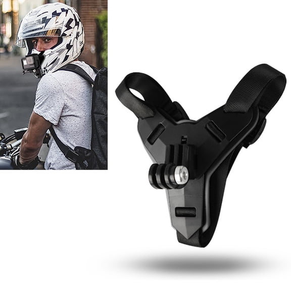 Helmet Belt Mount for GoPro, Insta360, DJI and Other Action Cameras(Black)