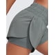 thumbnail image 4 of Shorts CRZ YOGA de Cintura Alta con Aberturas y Bolsillos Laterales Gris Salvia XL, 4 of 5
