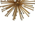 thumbnail image 4 of Sea Urchin Ornamental Sculpture with Circular Ends, Set of 2, Large, Gold, 4 of 5