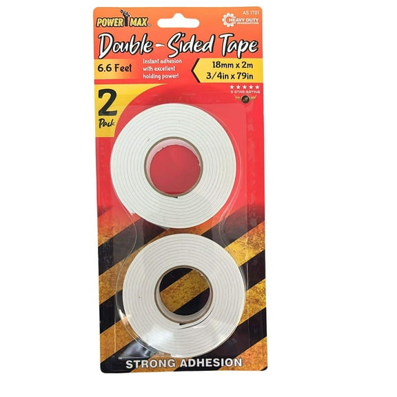 Double-Sided Tape – 3/4 x 79 Inches:2CT