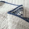 thumbnail image 5 of DaDa Bedding Bohemian Denim Blue Elegance Patchwork Cotton Bedspread Set (JHW-660), 5 of 6