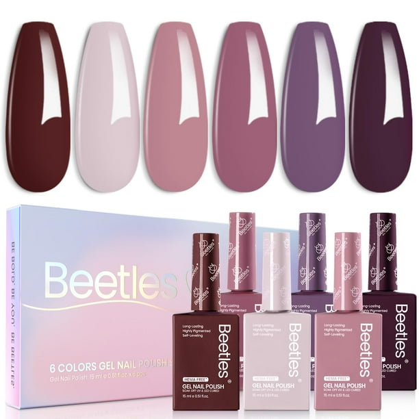 Set de esmaltes en gel Beetles Emotional Symphony, 6 colores, 15 ml