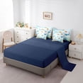 thumbnail image 5 of Erosebridal Fish Shark Kids Twin Bedding Sets 7-Piece, Blue Underwater World Bedding Comforter Set, 5 of 7