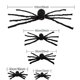 thumbnail image 3 of Home Times - Decoración de araña gigante de Halloween (29,53 pulgadas), accesorio plegable y peluda para Halloween, araña negra espeluznante para decoración de interiores, casas y jardines., 3 of 5