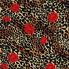 Creative Cuts Cotton Print Rose Leopard