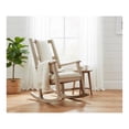 thumbnail image 4 of Pemberly Row Mahogany Rocking Chair with Cushion Seat & Back in Beige, 4 of 9