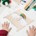 thumbnail image 4 of Luxshiny 1 Set Unfinished Wood Letters Diy Crafts For Home Wall Decor Children Art Projects, 4 of 8