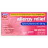 Rite Aid Allergy Medicine, Diphenhydramine HCl, 25mg - 100 ct