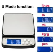 CCWeigh Digital Postal Scale, Stainless Steel Platform Scale for Shipping Package With 110 lbs Capacity and 0.1 Ounce Readibility
