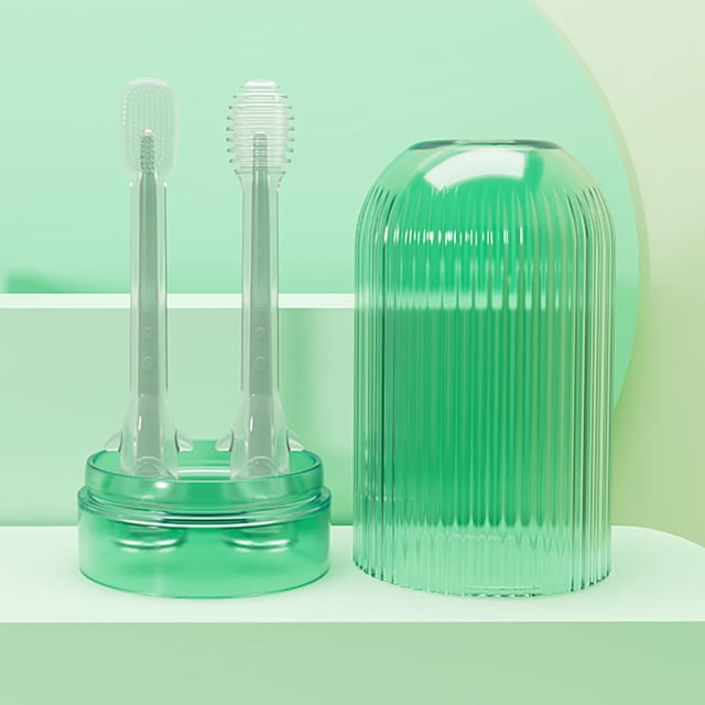 Cepillos de limpieza para bebés Yotijar Limpiadores de lengua para No tazas de limpieza Verde