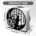 thumbnail image 2 of Cat Moon Decorative Black Metal Napkin Holder Table 4.9" x 4.9" x 2" Kitty Flower Standing Napkin Holder, 2 of 9