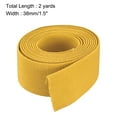 thumbnail image 2 of Uxcell Twill Elastic Band Double-Side Flat Elastic Ribbon Cords for Sewing Waistband Yellow 2 Yard, 2 of 6