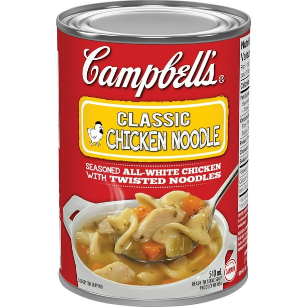 Soupe poulet et nouilles classique de Campbell's 540 ml