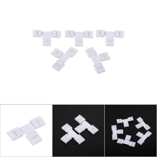 4pin x t forma 5pcs conectores de tira led pcb, para luces de tiras led rgb 5050 conectores de 4 piNOS