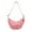 Pink, variant on Crossbody Bags for Women, Nylon Crescent Bag With Adjustable Strap For Travel Shopping Work (White)