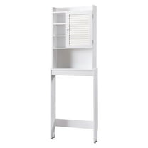 Bound 1-Door Bathroom Space Saving Cabinet, White