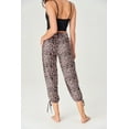 thumbnail image 2 of Women's Onzie 212 Gypsy Jersey Roll Down Waistband Crop Pant (Leopard S/M), 2 of 2
