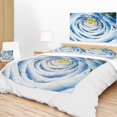 thumbnail image 2 of DESIGN ART Designart 'Perfect Fractal Flower in Light Blue' Floral Throw Blanket, 2 of 5