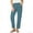 *Light Blue, variant on VBVC Women's Cotton-Linen Stretchy Pants,Lightweight Straight Leg Trousers For Women,Ladies Comfy Summer Ankle Pants with Pockets,Army Green,S-2XL