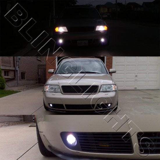 For Halo Angel Eye LED Fog Lights Lamps for 1999 2000 2001 Audi A4