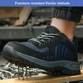 thumbnail image 3 of Safety Shoes Mens Womens Steel Toe Cap Work Shoes Lightweight Breathable Safety Trainer Puncture Proof, 3 of 7