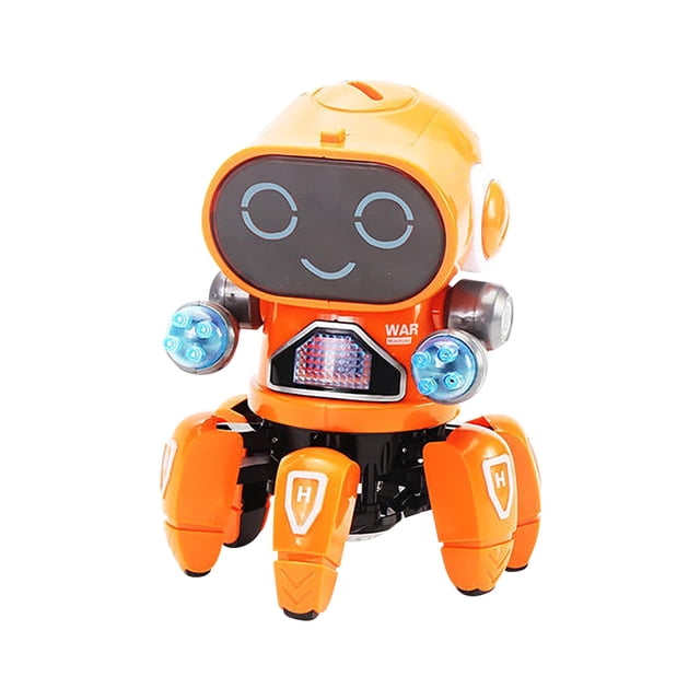 Xihbxyly Artículos En Exceso Liquidación Todo Jugues de Robot Bailarín Seis Garras, Luces, Música, Educación Temprana, Regalos para Niños