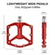 thumbnail image 3 of Pedales de bicicleta ROCKBROS con cojinete plano sellado de aluminio, 302 g, 3 of 7