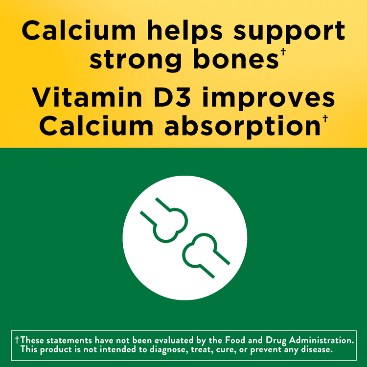 Nature Made Calcium 500 mg Tablets 130 Tablets (Pack of 3)